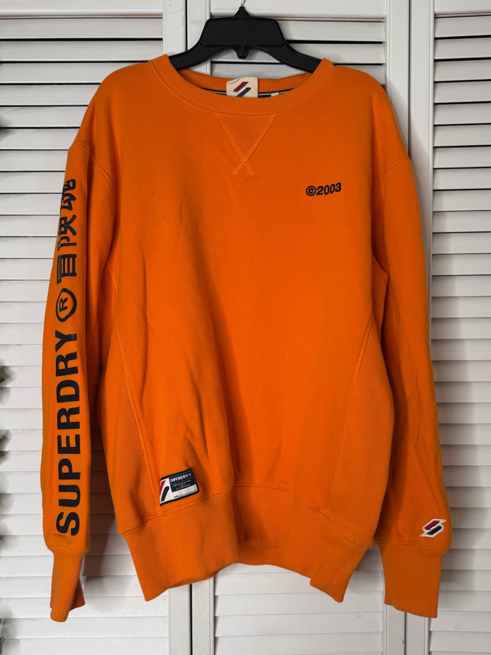 Superdry Orange Sweatshirt Size S